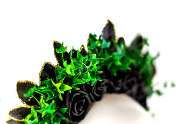 Black Rose Ivy Crown - Image 8