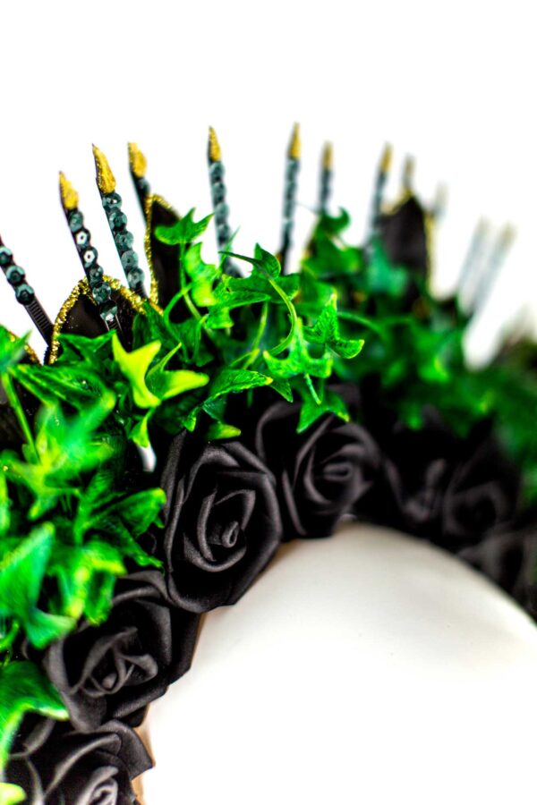Black Rose Ivy Crown - Image 3