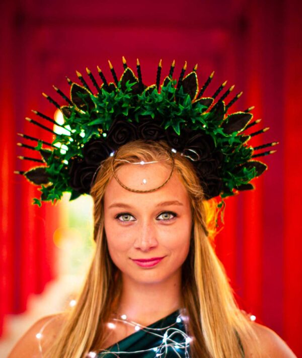 Black Rose Ivy Crown - Image 9