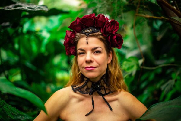Red Wine Roses Crown - Image 9