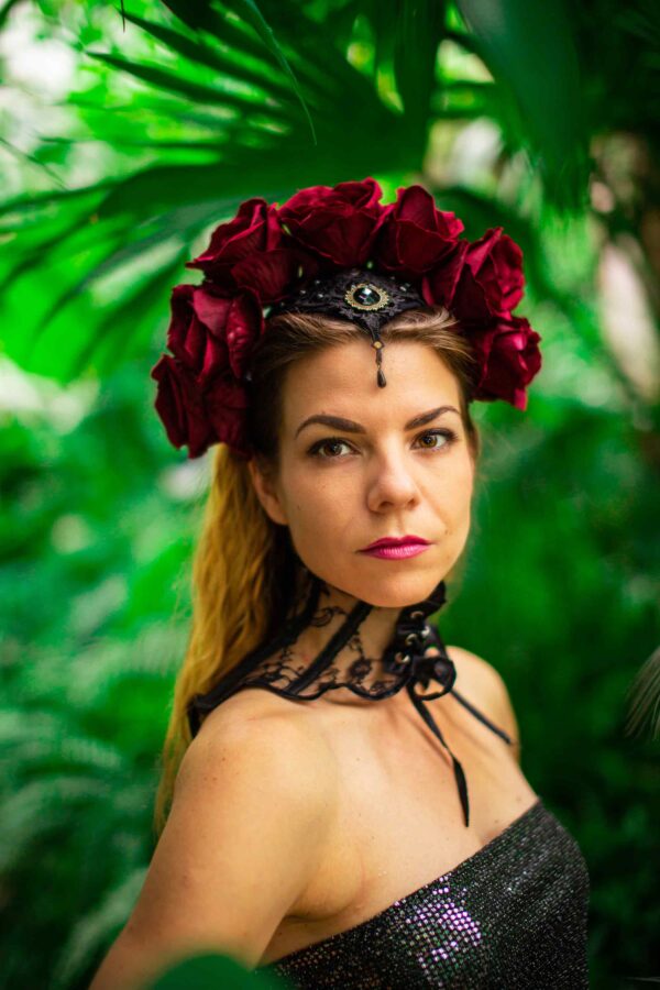 Red Wine Roses Crown - Image 8