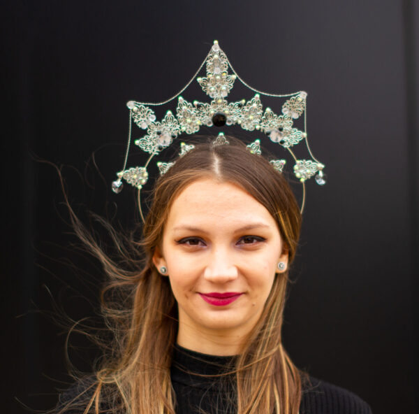 Silver Ornament Halo Crown